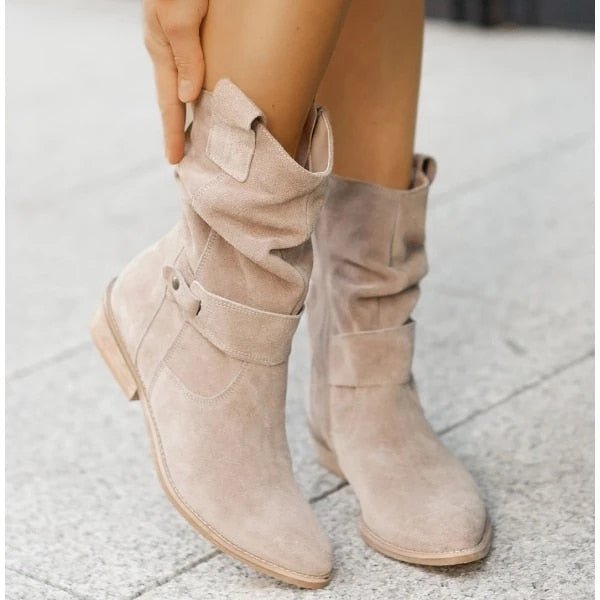 Bequeme Wildlederstiefelette