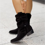Bequeme Wildlederstiefelette