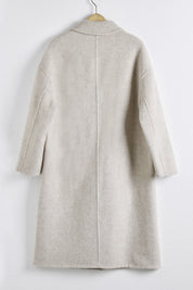 Geknöpfter langer Mantel Damen