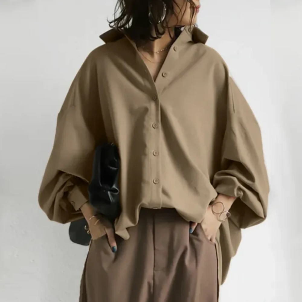 Damen Langarm Bluse