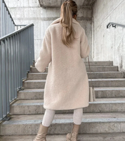 Damen Trendiger Langer Wintermantel