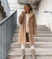 Damen Trendiger Langer Wintermantel