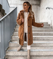 Damen Trendiger Langer Wintermantel