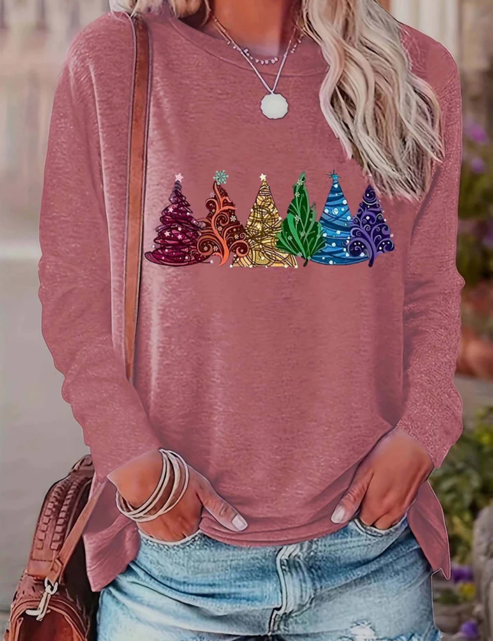 Stilvolle Damen Weihnachtspullover