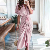 Midi Festlich Wickelkleid