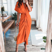 Midi Festlich Wickelkleid