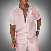 Zweiteiliges Kurzarmhemd und Short Set