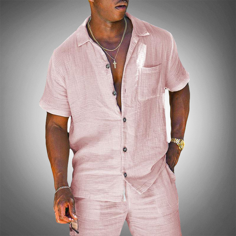 Zweiteiliges Kurzarmhemd und Short Set