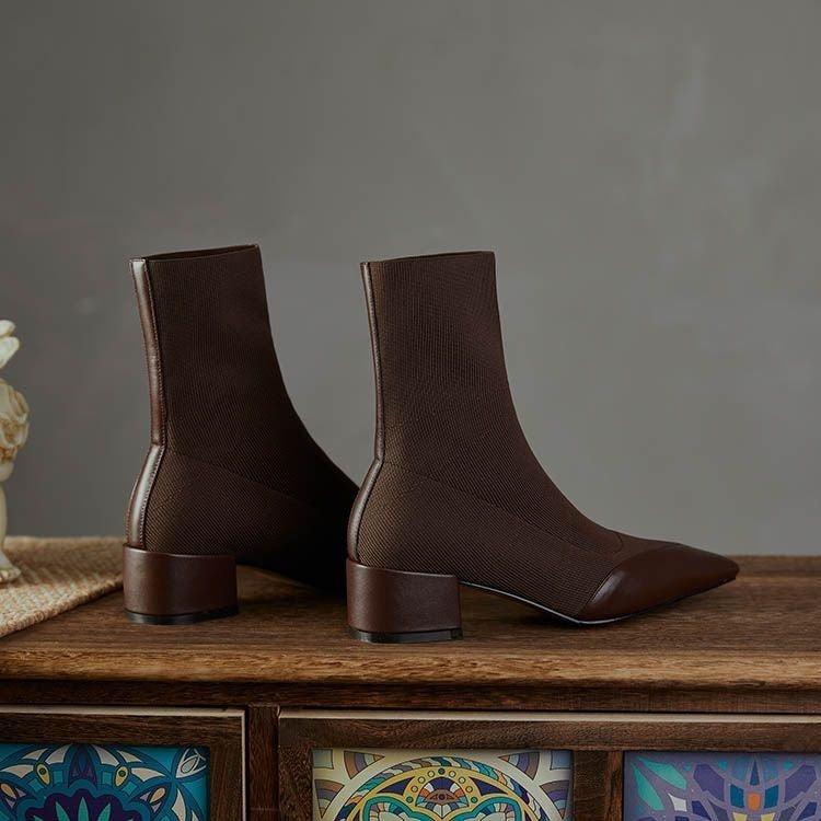 Moderne Knitted Sock-Stiefel