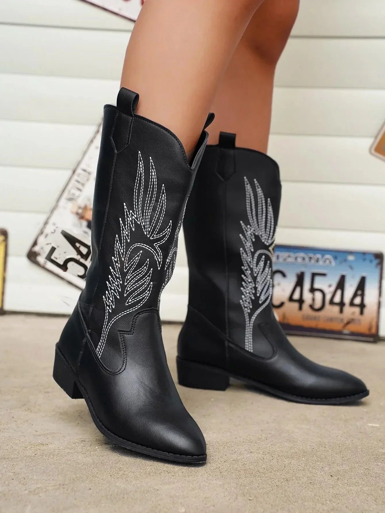 Moderne Damen Cowboystiefel