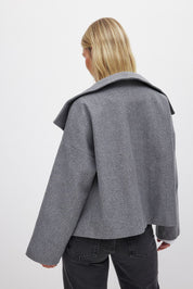 Damen Kurzer Trenchcoat Doppelreihig