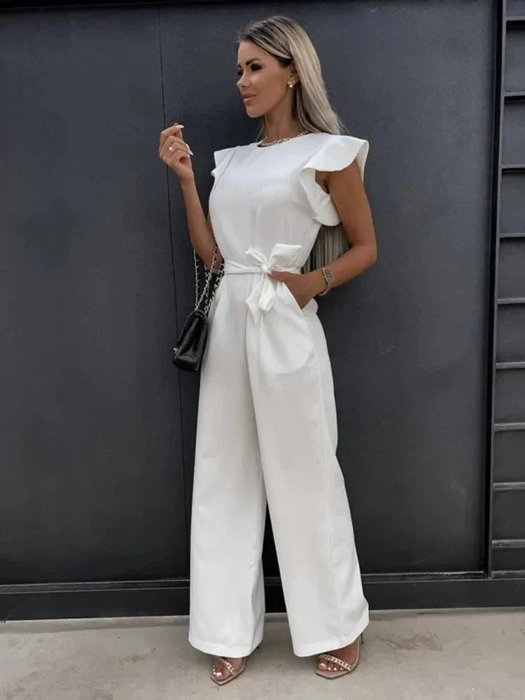 Jumpsuit mit Schmetterlingsärmeln