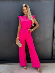 Jumpsuit mit Schmetterlingsärmeln