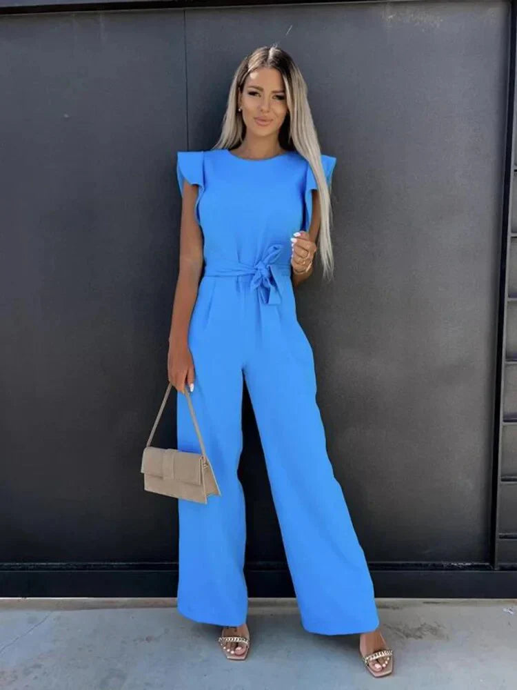 Jumpsuit mit Schmetterlingsärmeln