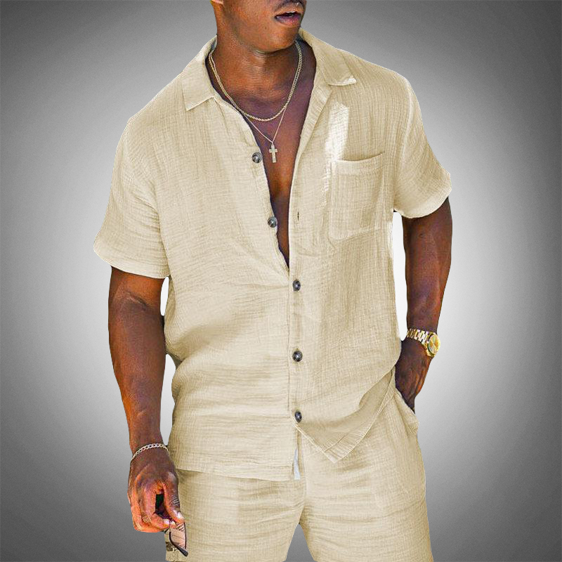 Zweiteiliges Kurzarmhemd und Short Set