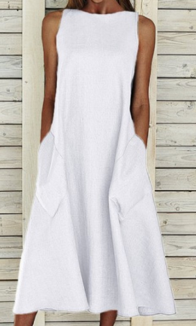 Elegantes Baumwollkleid
