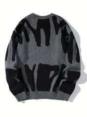 Gemusterter Damen Strickpullover