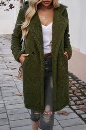 Damen Strukturmantel mit Reverskragen