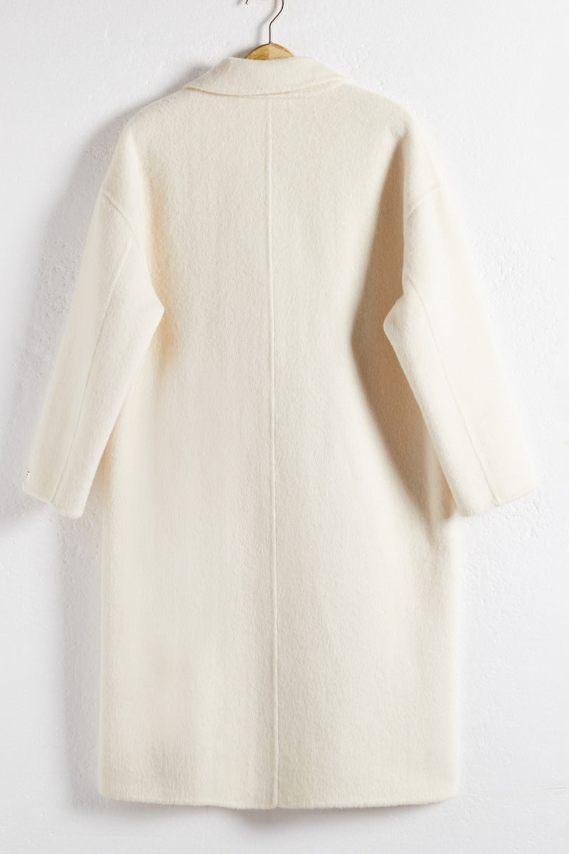 Geknöpfter langer Mantel Damen