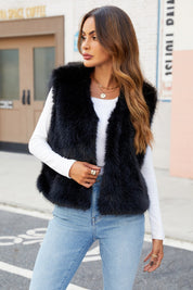 Texturierte Damenweste