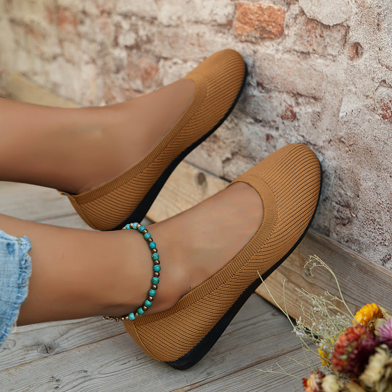 Damen Flache Schlupfschuhe