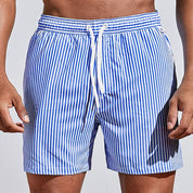 Schnelltrocknende gestreifte Badeshorts