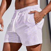 Schnelltrocknende gestreifte Badeshorts