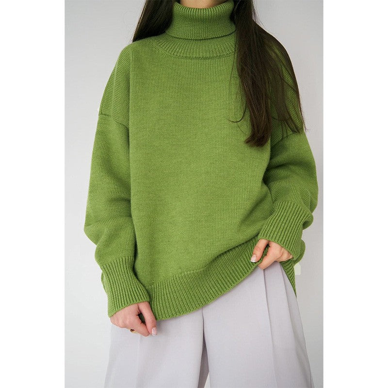 Damen Strickpullover mit Rollkragen