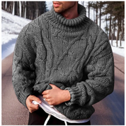 Warme gestrickte Rollkragenpullover