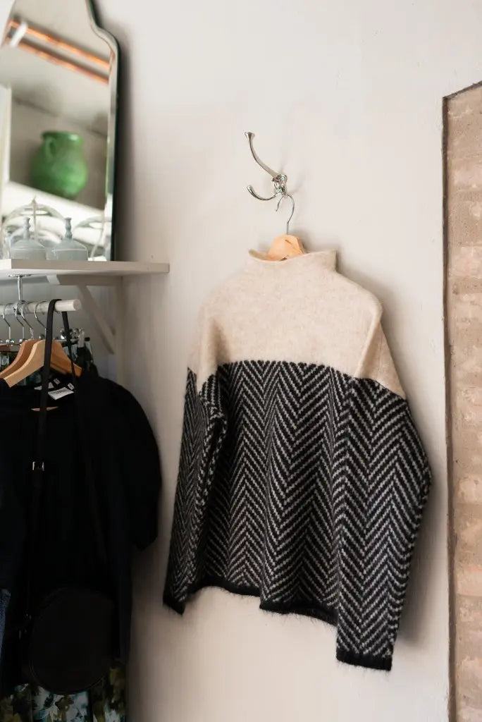 Dory Zweifarbiger Rollkragenpullover aus Baumwolle Sedore