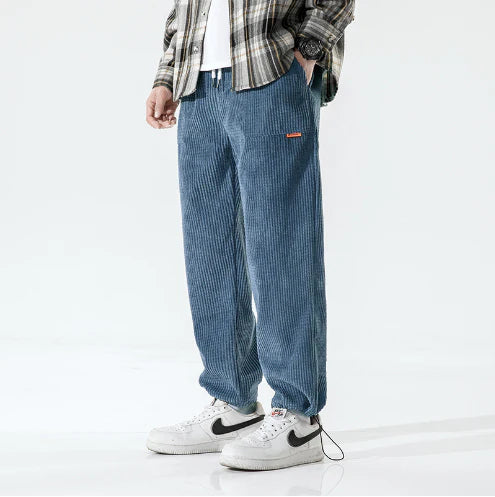 Bequeme Corduroy Freizeithose