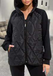 Stilvolle Daunenjacke mit Rautenmuster