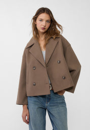Eleganter Damen Zweireihiger Kurzmantel