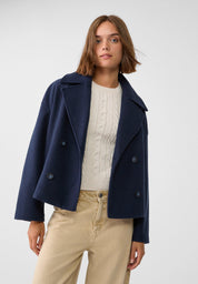 Eleganter Damen Zweireihiger Kurzmantel