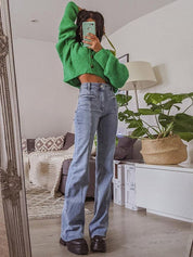 Stilvolle Schlaghose Jeans