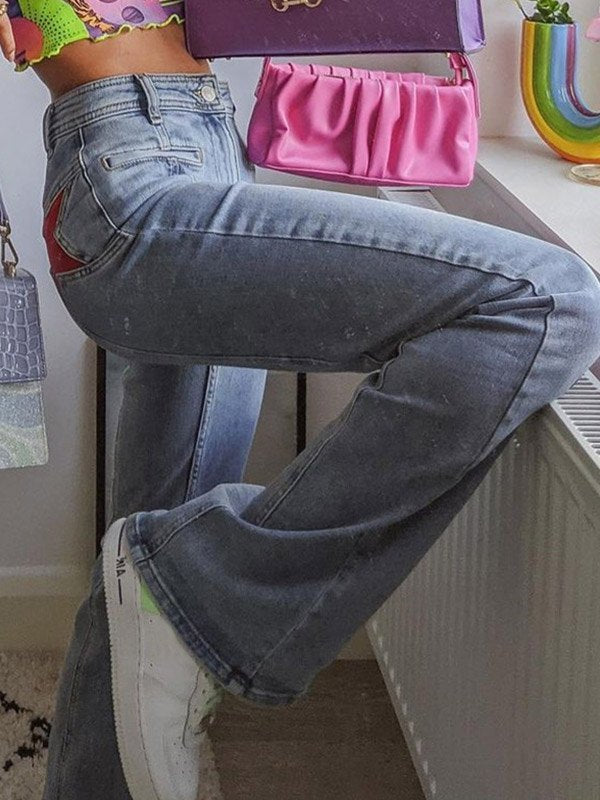 Stilvolle Schlaghose Jeans