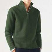 Herren Zip-Up Strickpullover