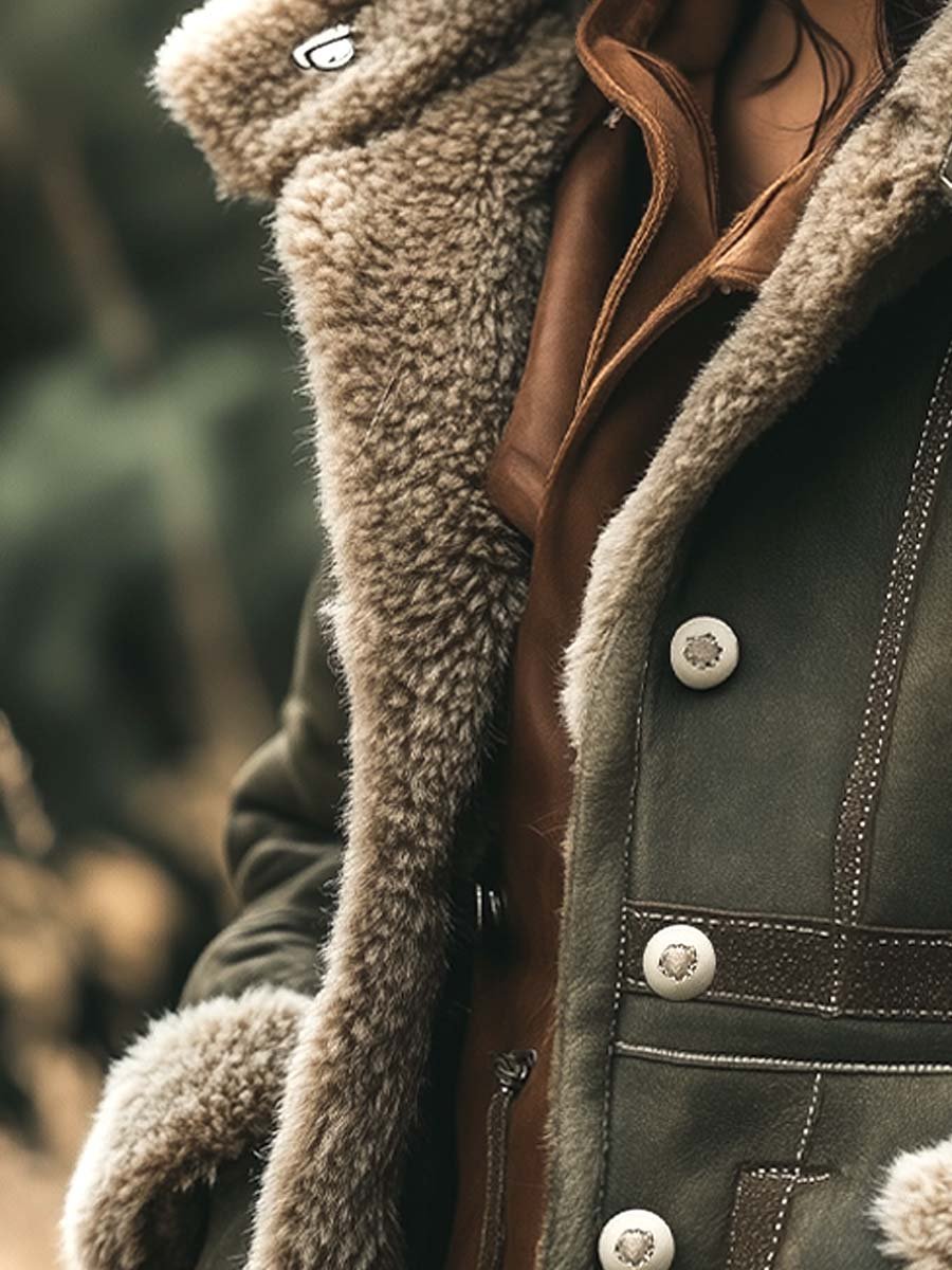 Retro Damenjacke mit Kragen