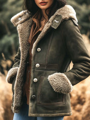 Retro Damenjacke mit Kragen