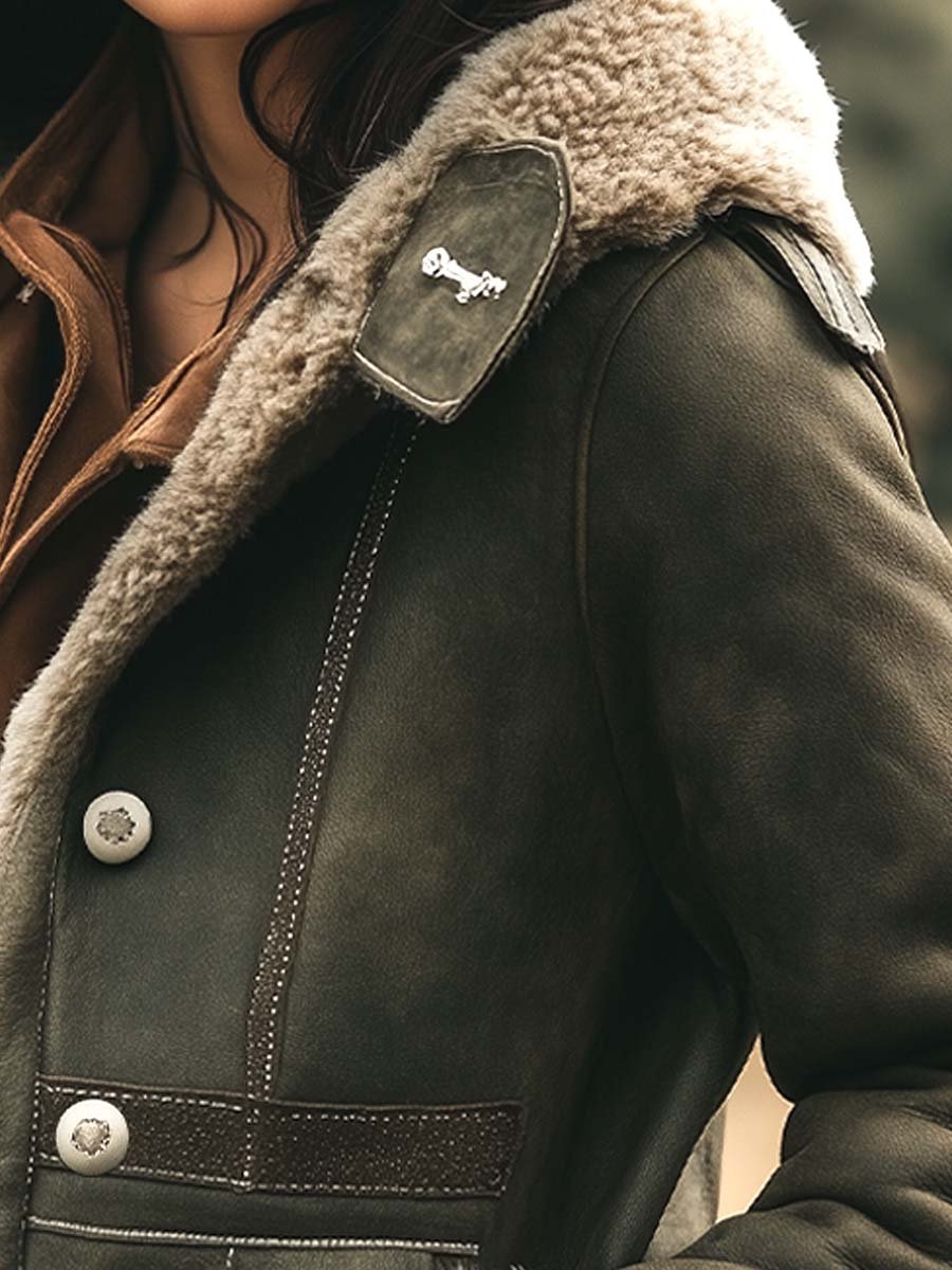 Retro Damenjacke mit Kragen