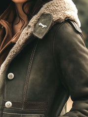 Retro Damenjacke mit Kragen