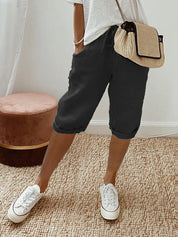 Kurze Sommerhose mit Kordelzug
