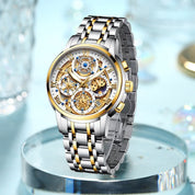 Elegante Edelstahl Armbanduhr Nr. 289