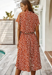 Bequemes Bedrucktes Sommerkleid