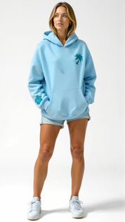 Bequemer bestickter Kapuzenpulli