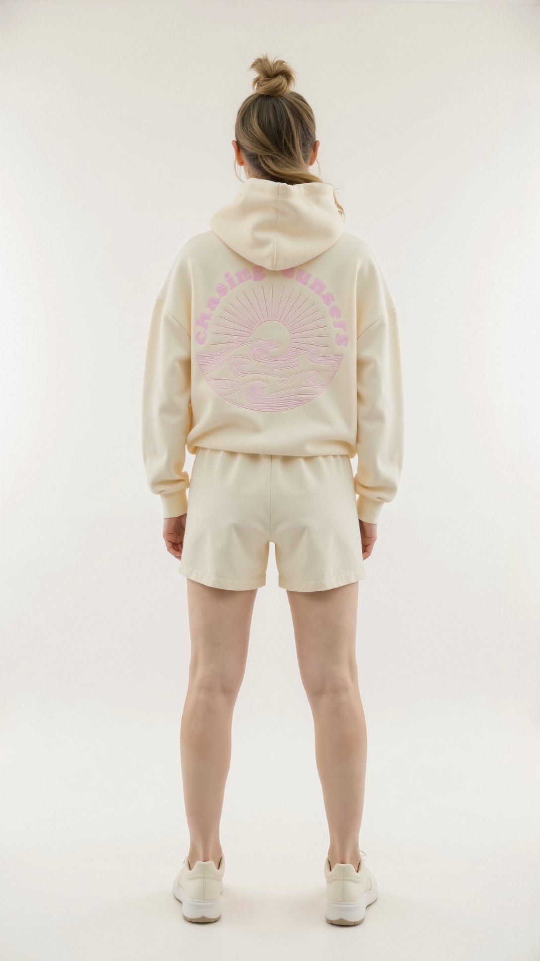 Bequemer bestickter Kapuzenpulli