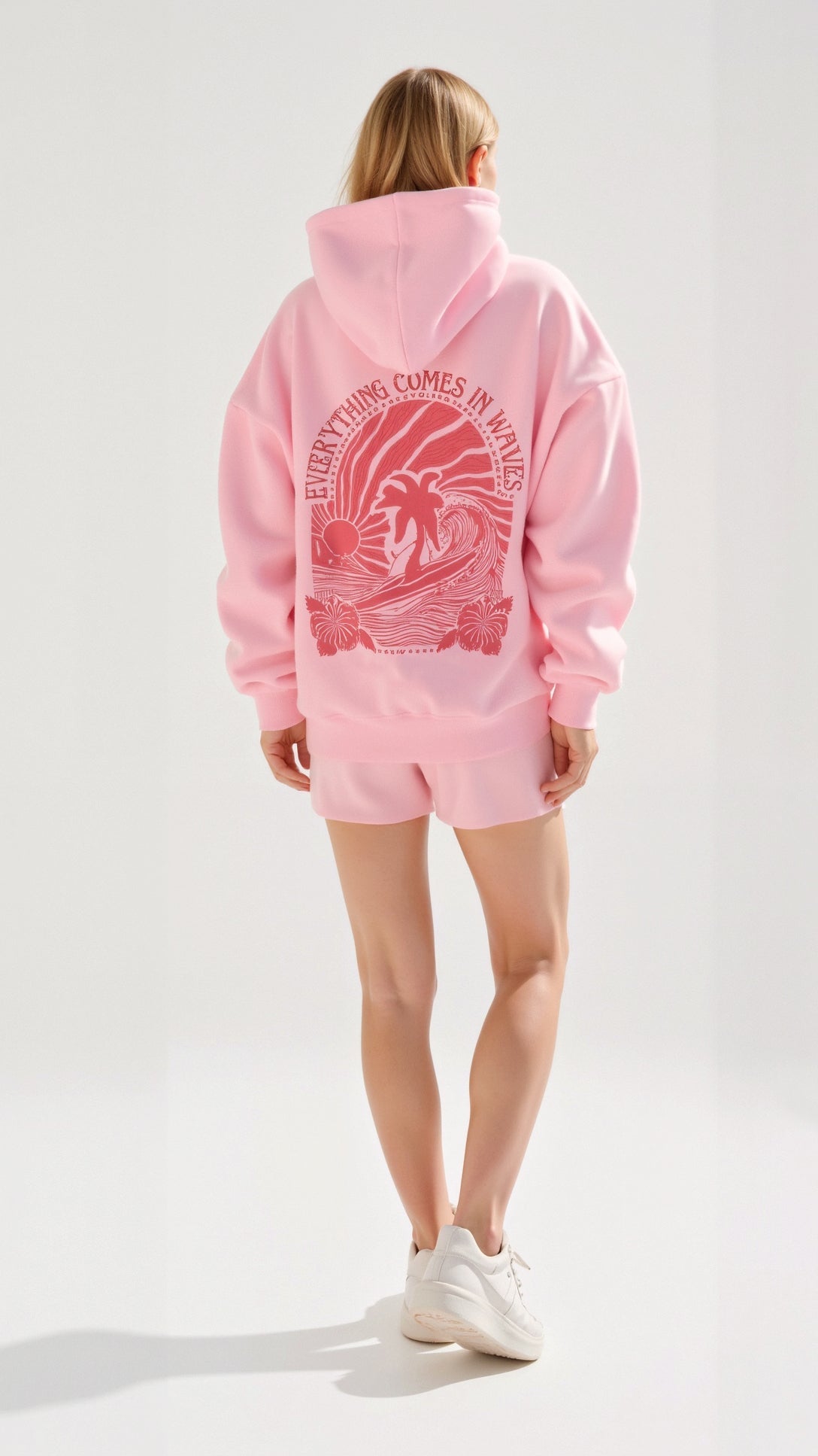 Bequemer bestickter Kapuzenpulli