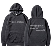 Unisex Kapuzenpullover mit Kordelzug
