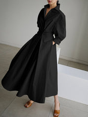 Luxuriöses A-Linie Midikleid