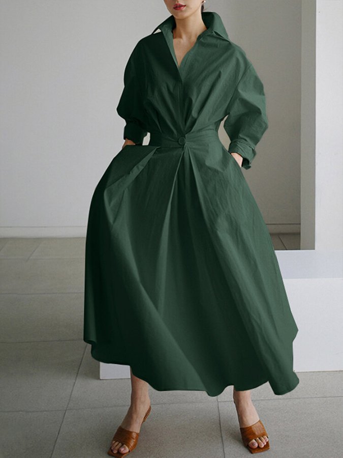 Luxuriöses A-Linie Midikleid